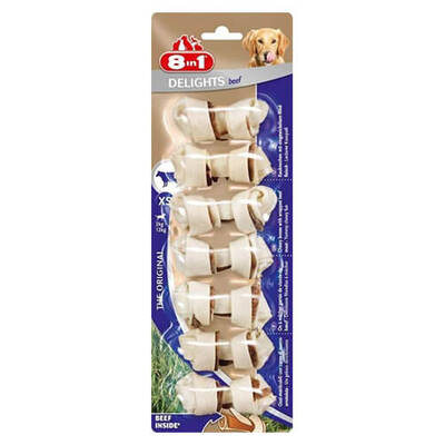 8 In 1 Delights Bones Biftekli Ağız Bakım Kemiği Xs Boy 7´Li 84 Gr