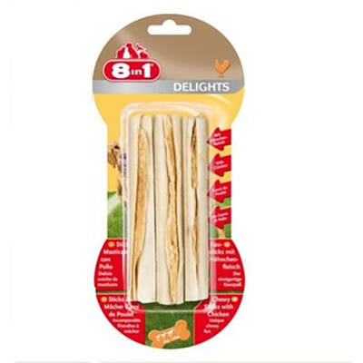 8 In 1 Delights Sticks 3´Lü Stik Ağız Temizleme Kemiği 75 Gr