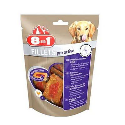 8 in 1 Fillets Pro Active Köpek Ödülü 80 Gr