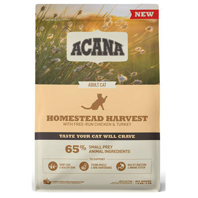 Acana Homestead Harvest Tavuklu Ve Hindili Yetişkin Kedi Maması 1,8 Kg