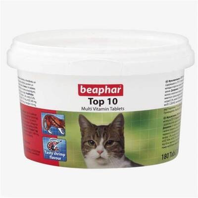 Beaphar Top 10 Kedi Vitamin 180 Tablet