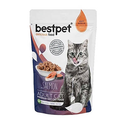 BestPet Adult Jelly Pouch Somonlu Kedi Maması 85 Gr