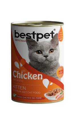 Bestpet Tavuklu Jöleli Yavru Kedi Konservesi 400 Gr