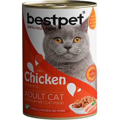 Bestpet Tavuklu Jöleli Yetişkin Kedi Konservesi 400 Gr