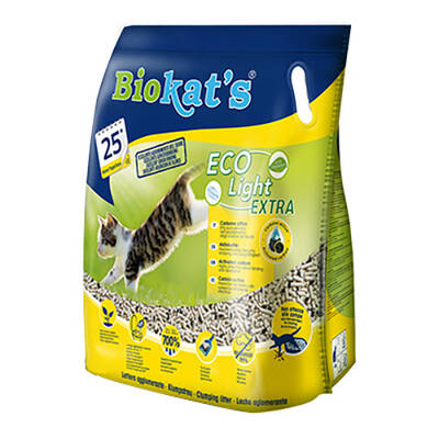 Biokats Eco Light Extra Pelet Aktif Karbonlu Kedi Kumu 5 Lt