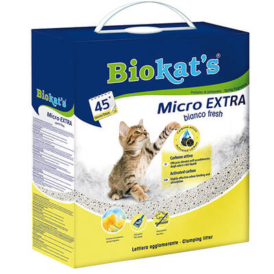 Biokats Kedi Kumu Micro Bianco Fresh Extra 7Kg