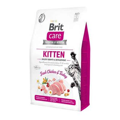 Brit Care Hipoalerjenik Kitten Tahılsız Tavuk ve Hindili Yavru Kedi Maması 2 Kg