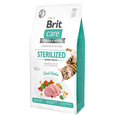 Brit Care Hipoalerjenik Sterilized Urinary Tahılsız Tavuklu Kısırlaştırılmış Kedi Maması 7 Kg