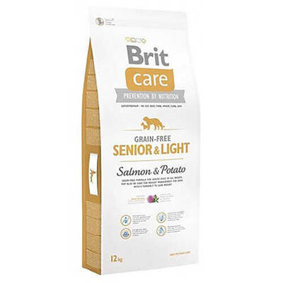 Brit Care Senior Light Tahılsız Somonlu Yaşlı Diyet Köpek Maması 12 Kg