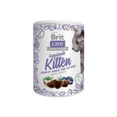 Brit Care Süper Fruits Hindistan Cevizli ve YabanMersinli Yavru Kedi Ödülü 100 Gr