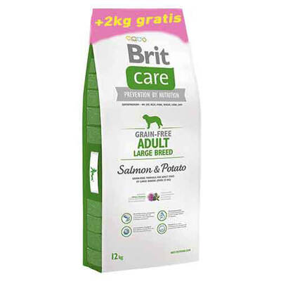 Brit Care Tahılsız Somon Patates Büyük Irk Köpek Maması 12+2 Kg