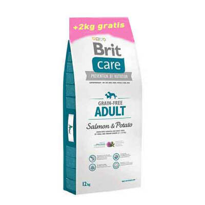 Brit Care Tahılsız Somon Patates Yetişkin Köpek Maması 12+2 Kg