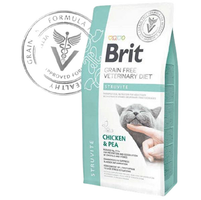 Brit Veterinary Diets Struvite Tahılsız Tavuk Bezelye Kedi Maması 5 Kg