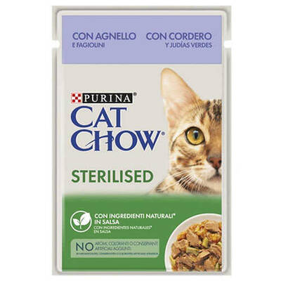 Cat Chow Kuzu Etli Kısırlaştırılmış Yaş Kedi Maması 85 Gr