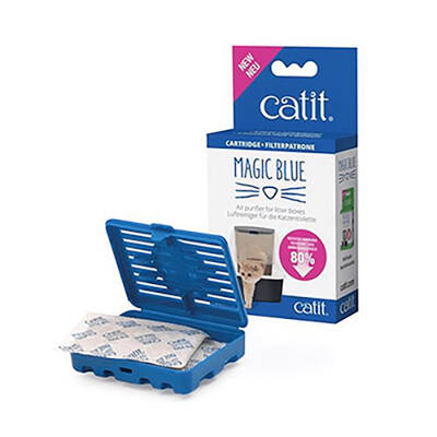 Catit Magic Blue Tuvalet Kabı Koku Giderici 2 Kartuşlu