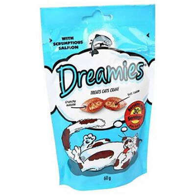 Dreamies İçi Dolgulu Somonlu Kıtır Kedi Ödülü 60 Gr