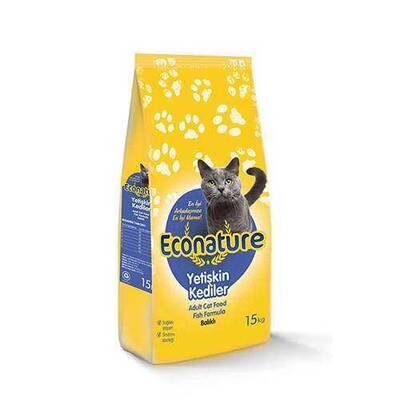 Econature Balıklı Yetişkin Kedi Maması 15 kg