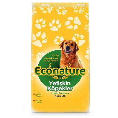 Econature Kuzu Etli Yetişkin Köpek Maması 15 Kg