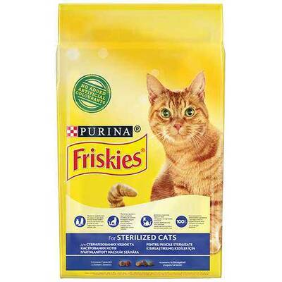 Friskies Sterilised Somonlu Ve Sebzeli Kısırlaştırılmış Yetişkin Kedi Maması 10 Kg