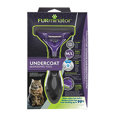 Furminator Uzun Tüylü Kedi Tarağı Large