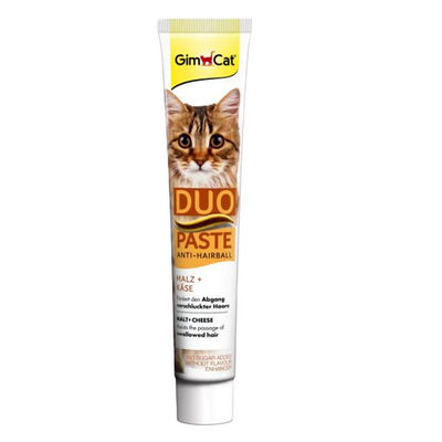 GimCat Duo Anti-Hairball Tüy Sağlığı için Peynirli Kedi Macunu 50 Gr