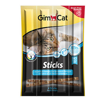 Gimcat Kedi Ödül Çubuğu Sticks Somon Morina 20gr