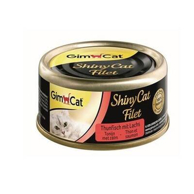 Gimcat Shinycat Tuna Balıklı Ve Somonlu Yetişkin Kedi Konservesi 70 Gr