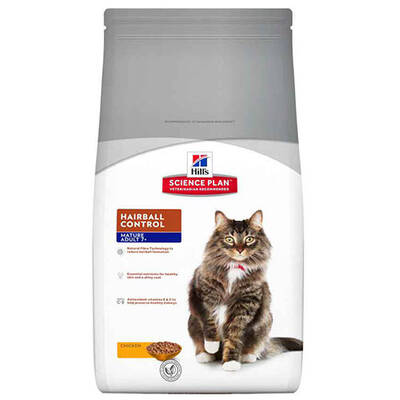 Hills Hairball İndoor Tavuklu Tüy Yumağı ÖnleyiciYaşlı Kedi Maması 1.5 Kg