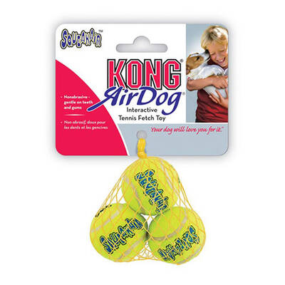 Kong Köpek Air Sq Sesli Tenis Topu XS 3 Adet 4 Cm