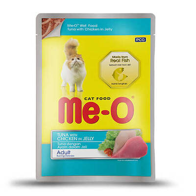 Meo Ton Balıklı ve Tavuklu Kedi Pouch Konservesi 12x80 Gr