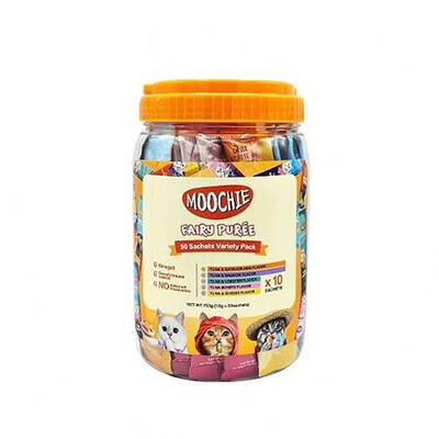 Moochie Sıvı Kedi Ödülü Ton-Mix 50x15 Gr