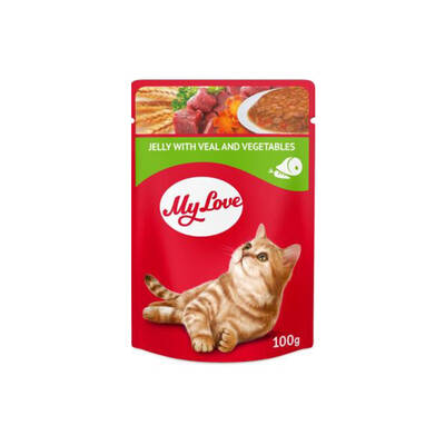 My Love Jöle İçinde Dana Etli Ve Sebzeli Pouch Kedi Maması 100 Gr