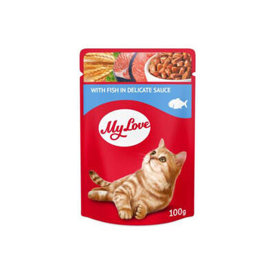 My Love Sos İçinde Balık Etli Pouch Kedi Maması 100 Gr