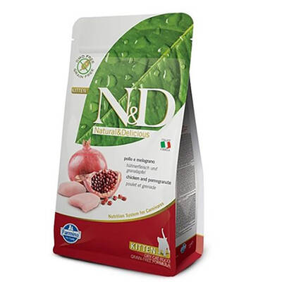 N&D Prime Tavuklu ve Narlı Tahılsız Yavru Kedi Maması 1,5 Kg