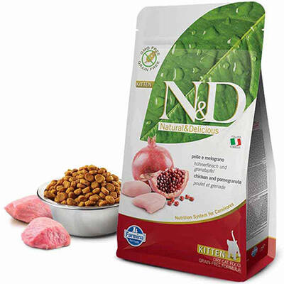 N&D Prime Tavuklu ve Narlı Tahılsız Yavru Kedi Mamsı 5 Kg