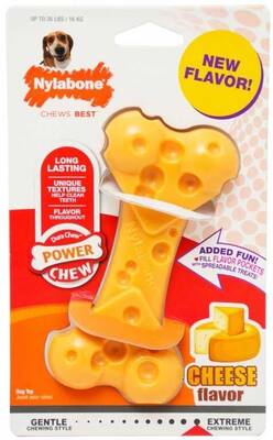 Nylabone Dura Chew Cheese Bone Large Peynir Aromalı Köpek Çiğneme Oyuncağı