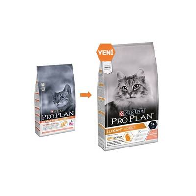 Pro Plan Elegant Derma Plus Somonlu Tüy Yumağı Önleyici Yetişkin Kedi Maması 1,5 Kg