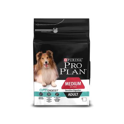 Pro Plan Medium Sensitive Digestion Kuzulu ve Pirinçli Orta Irk Yetişkin Köpek Maması 3 Kg