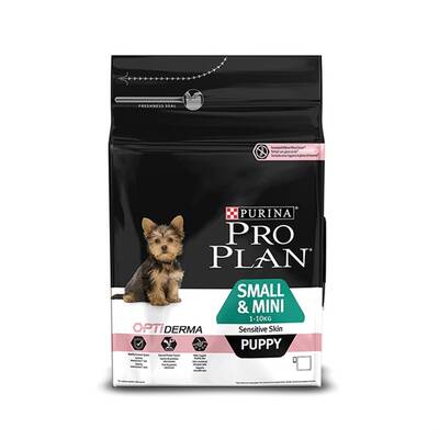 Pro Plan Puppy Small & Mini Sensitive Skin Somonlu ve Pirinçli Küçük Irk Yavru Köpek Maması 3 Kg