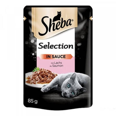 Sheba Pouch Somon Balıklı Yetişkin Kedi Konserve 85 Gr