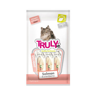 Truly Sıvı Kedi Ödülü Somon - Kızılcık 5x14 Gr