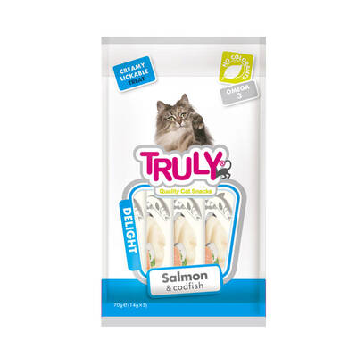 Truly Sıvı Kedi Ödülü Somon - Morina 5x14 Gr