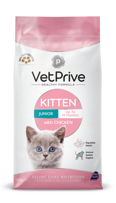 Vet Prive Kitten Tavuklu Yavru Kedi Maması 10 Kg