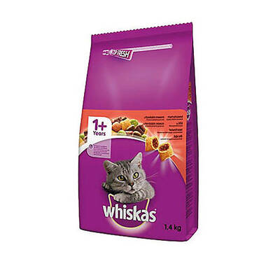 Whiskas Biftekli ve Havuçlu Yetişkin Kedi Mamasi 1,4 Kg