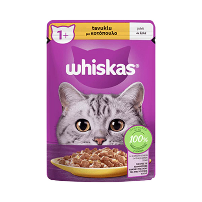 Whiskas Pouch Jöle İçinde Tavuklu Yetişkin Kedi Konservesi 85 Gr