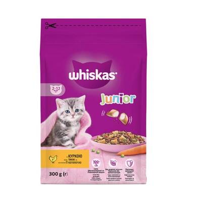 Whiskas Tavuklu Yavru Kuru Kedi Maması 300 Gr